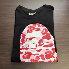 A BATHING APE Tシャツ ブラック ピンクカモ Lのサムネイル