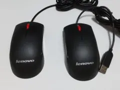 Lenovo レノボ USB光学式マウス 2個のサムネイル