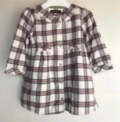 Bebe チェック柄　リボン付き　ワンピース　90㎝