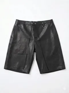 【高級鹿革】Junks レザーショーツ ブラック