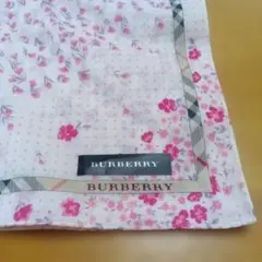 Burberry　バーバリー　花柄　大判　ハンカチ　スカーフ
