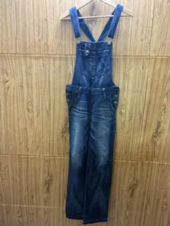 リーバイス　レディース　ダークブルー デニム　オーバーオール　XS