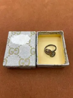 極美品】GUCCI グッチ スカーフリング インターロッキングG ゴールド