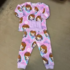 小さなプリンセスソフィア♪腹巻き付ふわふわパジャマ冬用100