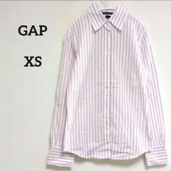 6−8【ギャップ】XS 綿100%　GAPストライプシャツブラウス　小さいサイズ