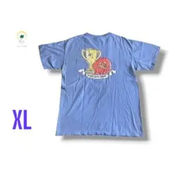 【各種割引】コンフォートカラーズ カレッジ 半袖 Tシャツ ブルー XL