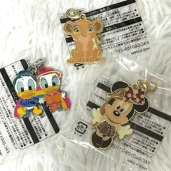 ディズニー ピンバッジ　チャーム　3点セット