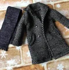 BTSドール服　＊白黒系コート＊