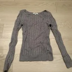 リブニット 長袖 ユニクロ