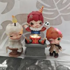 POPMART　Hirono フィギュア3体+台座セット