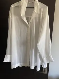 UNIQLO シアーシャツ　アイボリー　XL