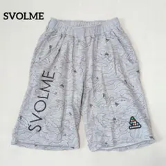 スボルメ ハーフパンツ 総柄 ロゴ刺繍 ウエストゴム ドロスト 部屋着のサムネイル