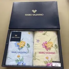 【新品】MARIO VALENTINO フェイスタオル 2枚セット綿100%花柄のサムネイル