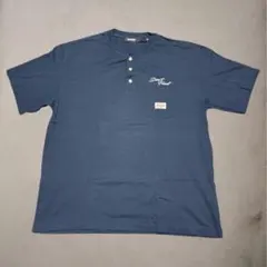 廃盤 エクストララージ X-LARGE ネイビー ヘンリーネックTシャツ 古着風
