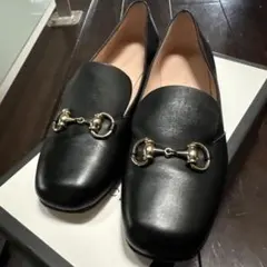 GUCCI ブラック ヒール ローファー サイズ表記「37」23.5センチ - メルカリ