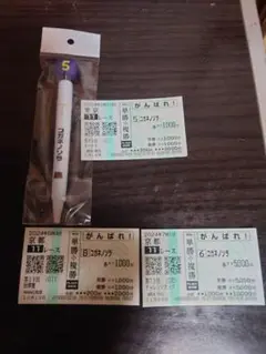 コガネノソラ、ボールペン、応援馬券セット