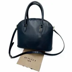 COACH オールドコーチ 2way レザーハンドバッグ ショルダー ブラック