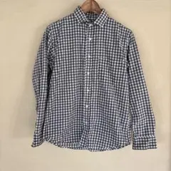 INHERIT ギンガムチェック柄長袖シャツ　Mサイズ