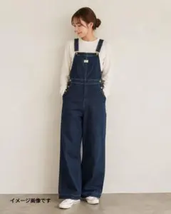 coen×Smith'sデニムオーバーオールサロペット L ワイド インディゴのサムネイル