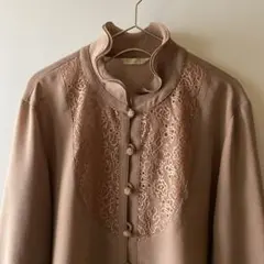 vintage レース装飾 デザイン ブラウス 80s 90s