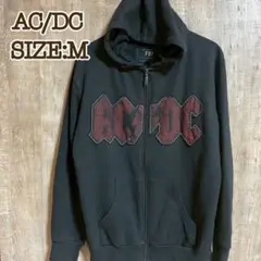 AC/DC HELLS BELLS フルジップパーカー 黒　バンド M