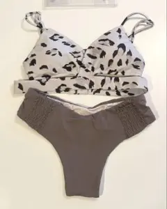 alexiastam アリシアスタン ビキニ 水着 レオパード柄　モカ　Mサイズ