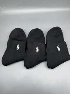 Polo Ralph Lauren ブラックソックス 3足セット