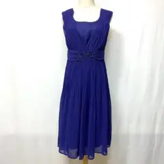 LAUTREAMONT シフォンワンピース ブルー フレア Aライン サイズ40