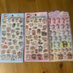 3枚セット シール ステッカー ぷくぷく 硬い素材2枚 中空1枚 高品質
