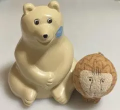ポーラーベアー しろくま 貯金箱 リサラーソンライオンキーチェーン