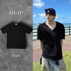 RADIANT ブラック Vネック ニット