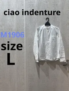 M1906 ciao indenture 長袖バンドカラーシャツのサムネイル
