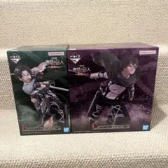 一番くじ　進撃の巨人　地鳴らし　フィギュア　セット　B賞　リヴァイ　C賞 ハンジ