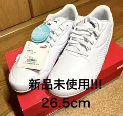 新品未使用!!! PUMA SOFTFOAM+ 白スニーカー 26.5cm