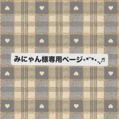 みにゃん様専用ページ