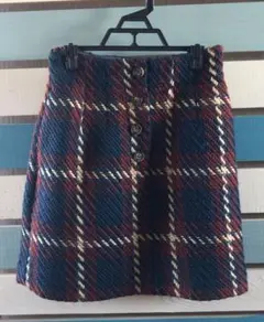 チェックスカート