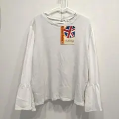 【新品・タグ付き】HK WORKS LONDON 長袖ニットプルオーバ LL 白