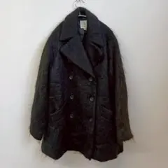 【KUMIKYOKU】シャギージャケット　コート　ブラック