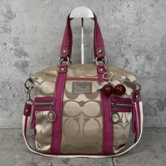 美品】COACH ポピー 2Way タータンチェック 紫 Y2K 希少 - メルカリ