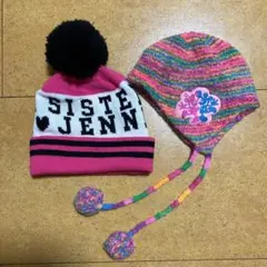 幼児、小学生（女子）向け スキー帽 SISTER JENNI +ディズニーの帽子