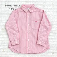 【美品】DIOR junior ディオール　ストライプ　シャツ115 オールド