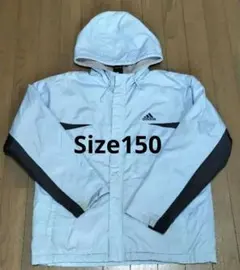 adidas フード付き　裏ボアジャンパー　アウター　 150cm
