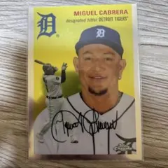 topps anniversary ミゲル カブレラ　プリントサイン