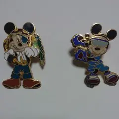 ディズニー ピンバッジ/ ミッキー 2点セット