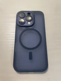 ダークブルー マグネット式 iPhoneケース