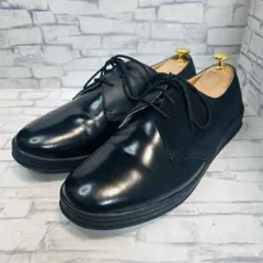 極美品 MANEBU マネブ NEIGH プレーントゥ ブラック 26cmのサムネイル