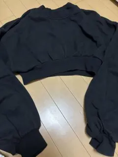 JEANASIS クロップドスウェット 黒