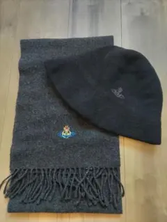 VivienneWestwoodウール製マフラーと帽子セット
