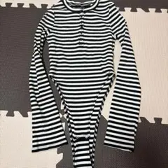 【専用】ストライプ 長袖ボディスーツ Fサイズ