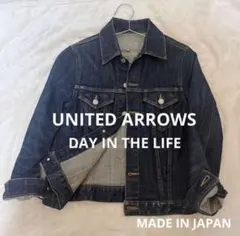 美品 ユナイテッドアローズ デニムジャケット Gジャン 濃紺 Mサイズ 日本製